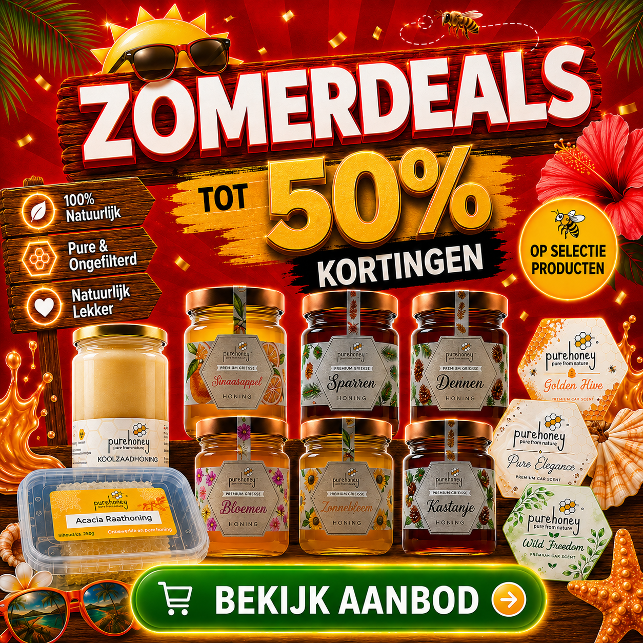 Zomerdeals - Pure Honey