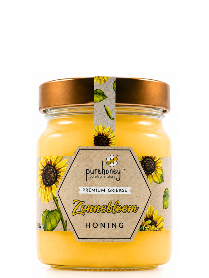 Griekse Zonnebloemhoning (450g) ⭐⭐⭐⭐⭐