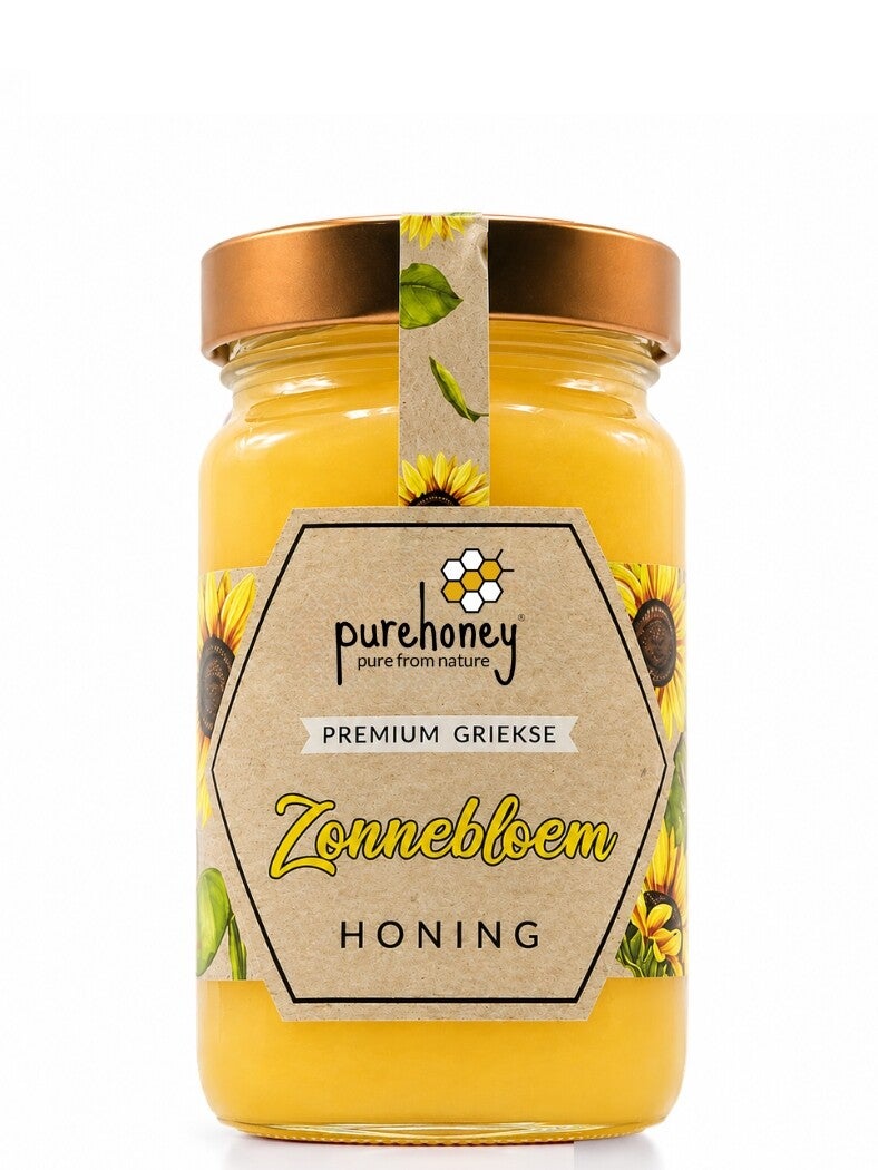 Griekse Zonnebloemhoning XL (800g) ⭐⭐⭐⭐⭐