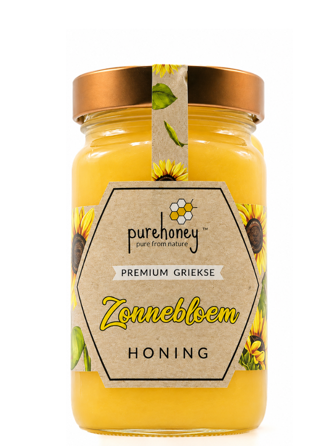 Griekse Zonnebloemhoning XL (800g) ⭐⭐⭐⭐⭐
