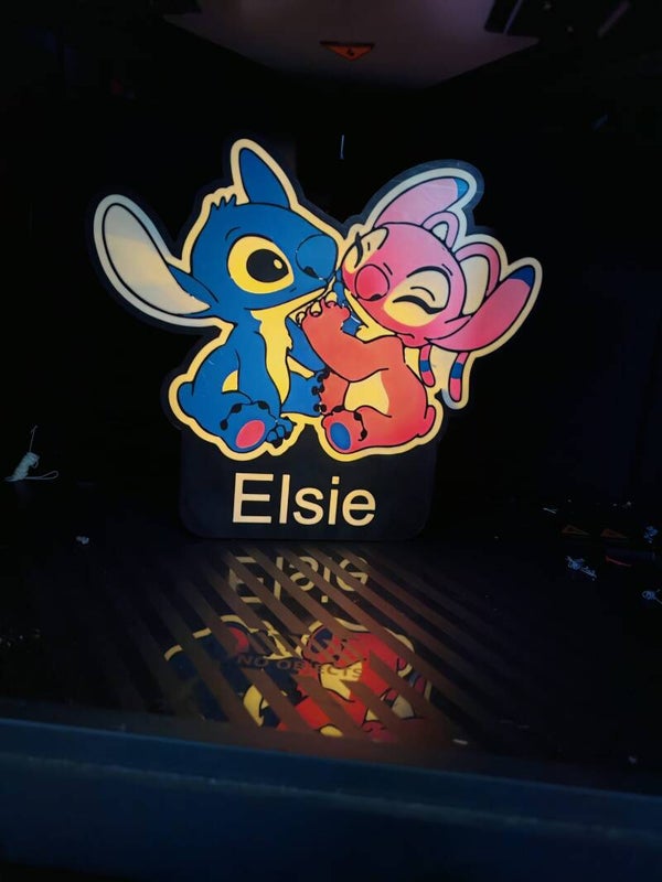 Custom Name - Stitch And Angel