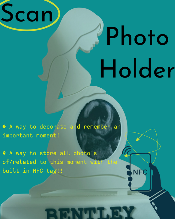 Baby scan photo holder