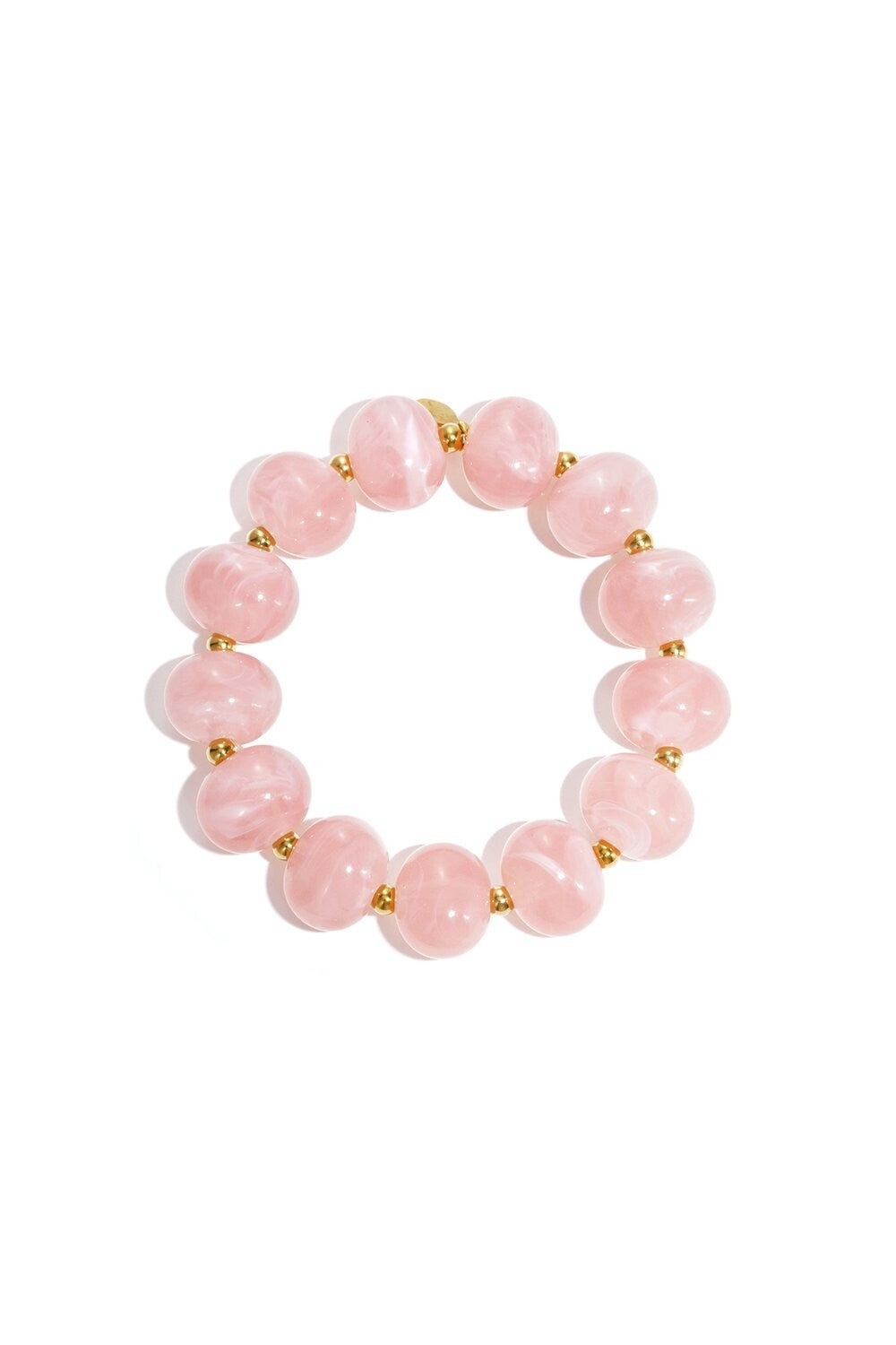 Gold Beads Pink A-106