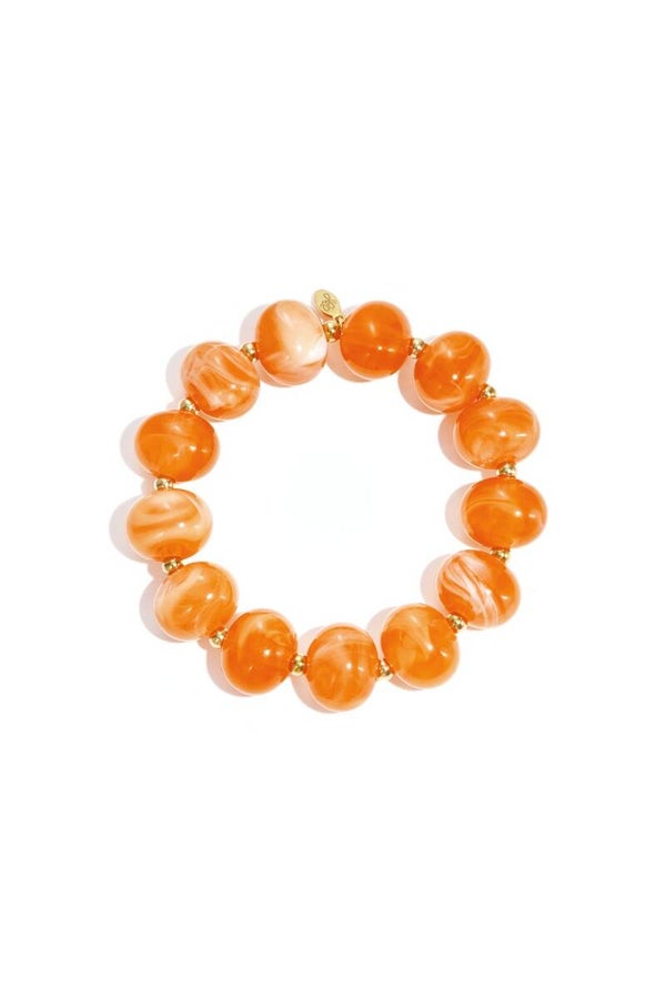 Gold Beads Orange A-109