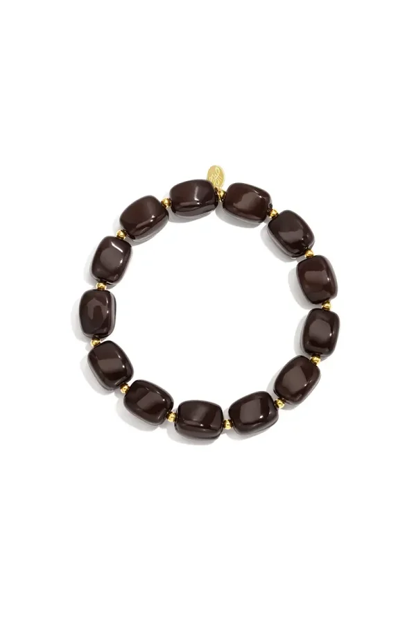 Beaded Brown A-107