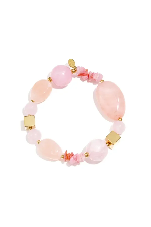 Romantic Beaded Pink A-111