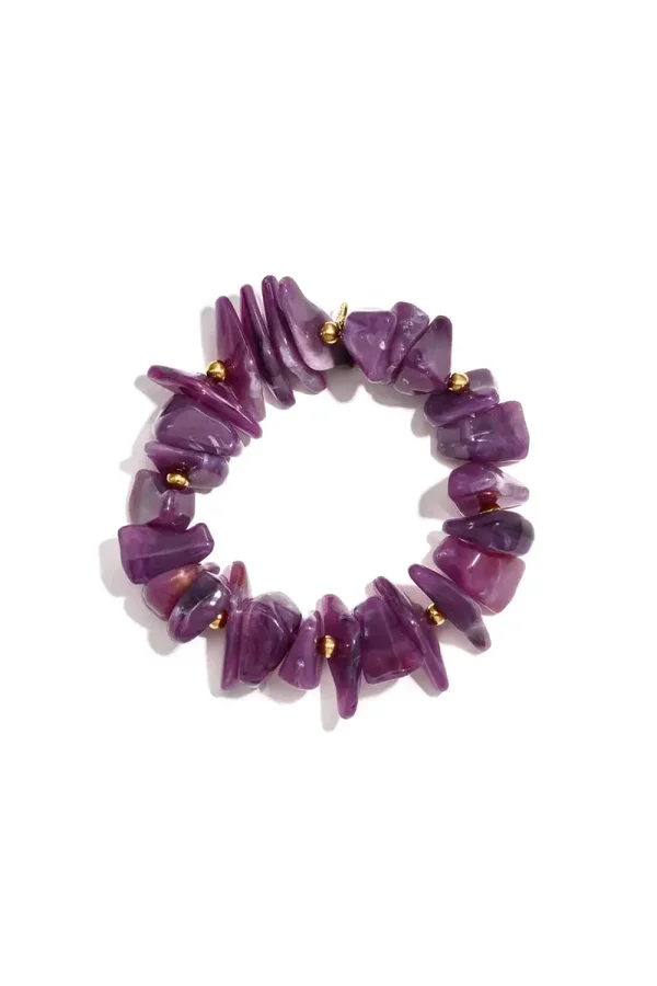 Big Beaded Purple A-124
