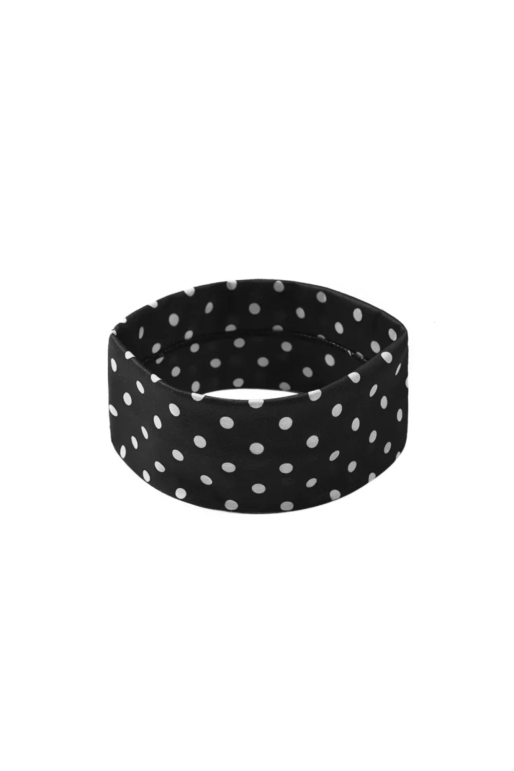 Polka Dot Hair Band Black