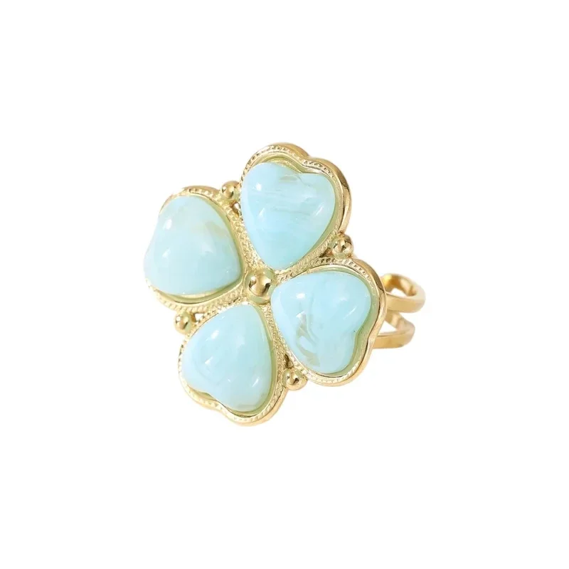 Ring Clover Blue R-81