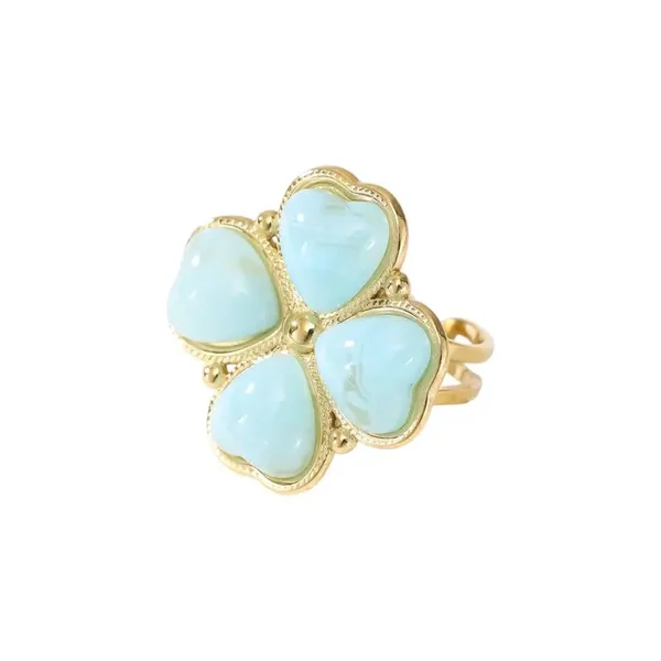 Ring Clover Blue R-81