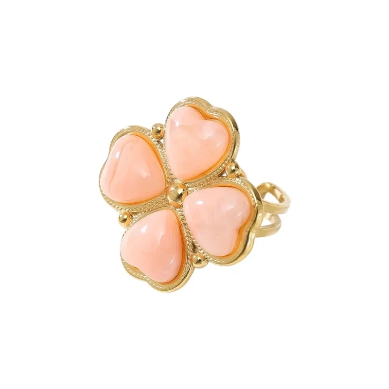Ring Clover Pink R-82