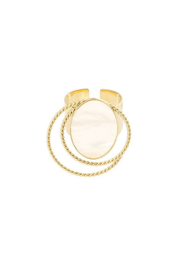 Ring Statement White Gold R-48