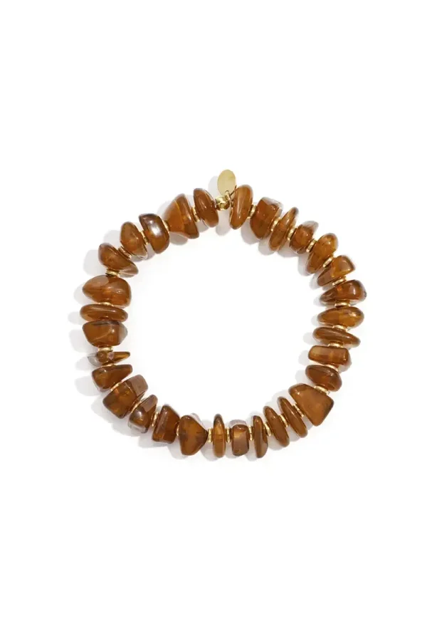 Small Beaded Light Brown A-113