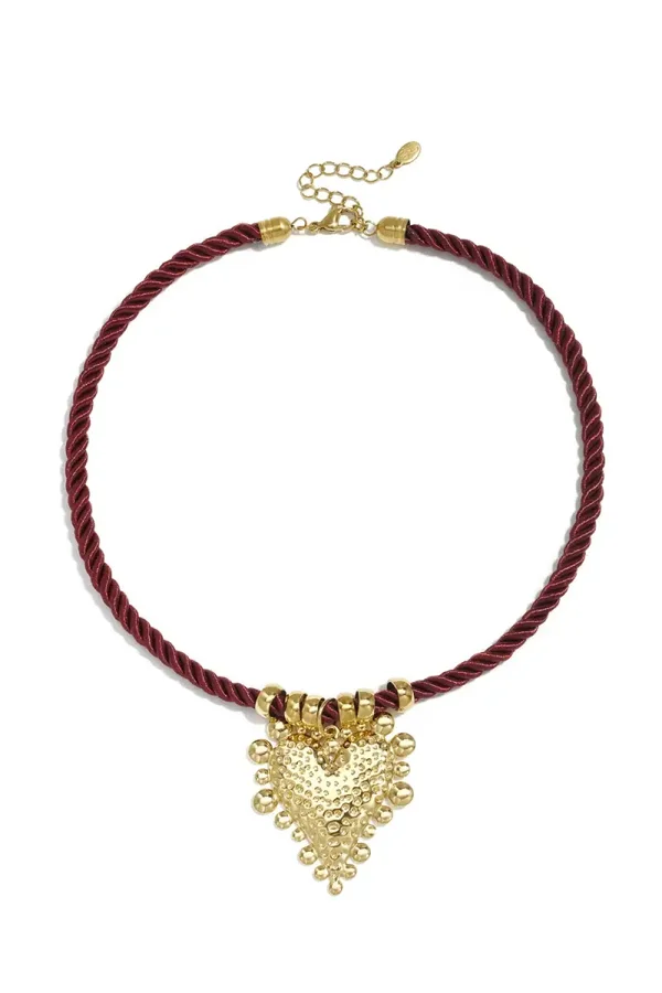 Braided Heart Red K-100