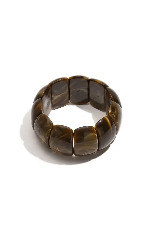 Bangle Geometric Brown A-134