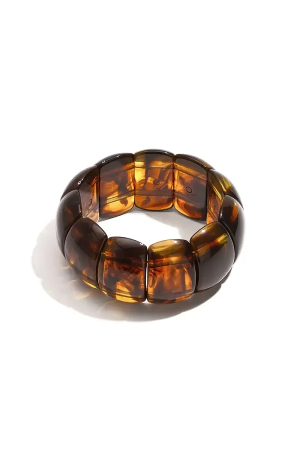 Bangle Geometric Amber A-136