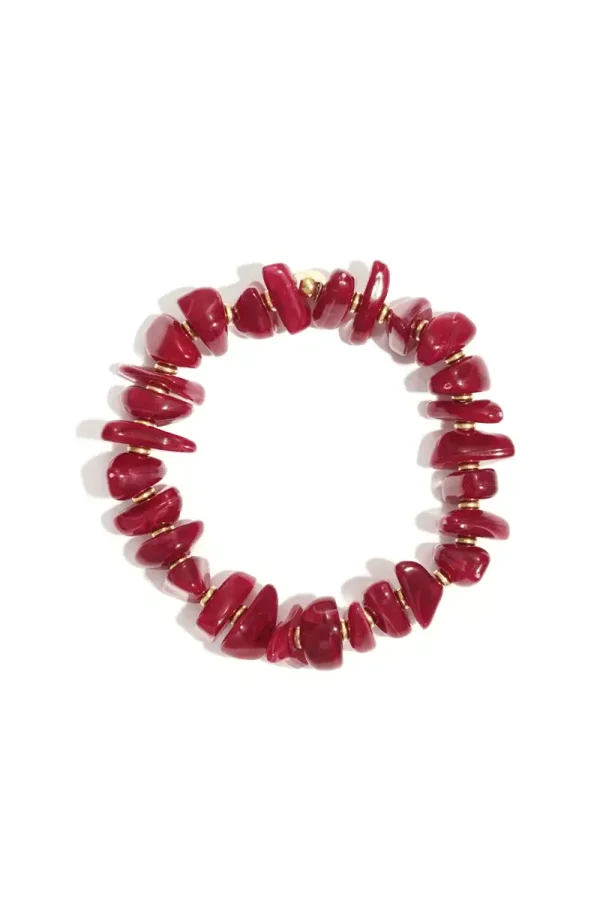 Small Beaded Red A-114