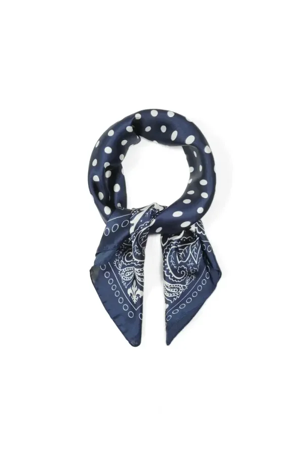 Scarf Blue Polka Dot