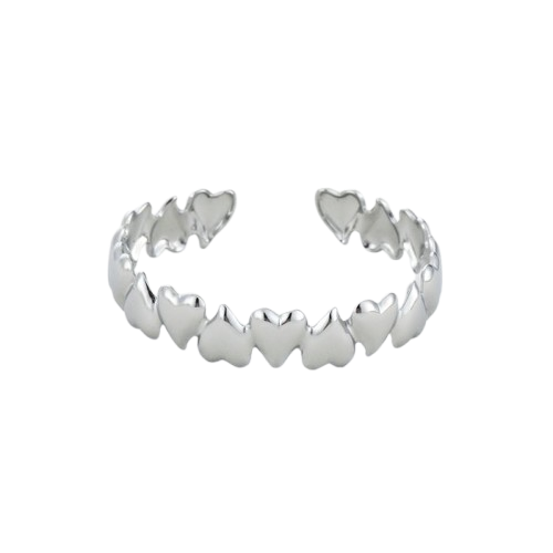 Small Full Hearts Silver A-70