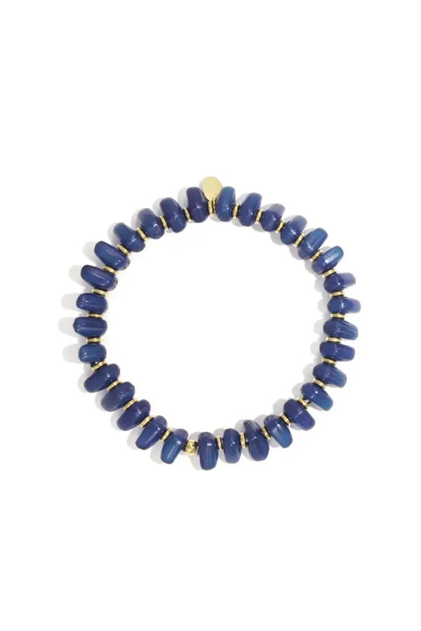 Small Beaded Blue A-115