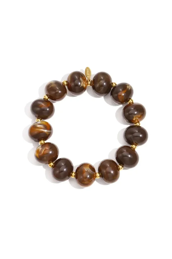 Gold Beads Brown A-138