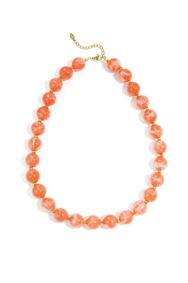Gold Beads Orange K-96