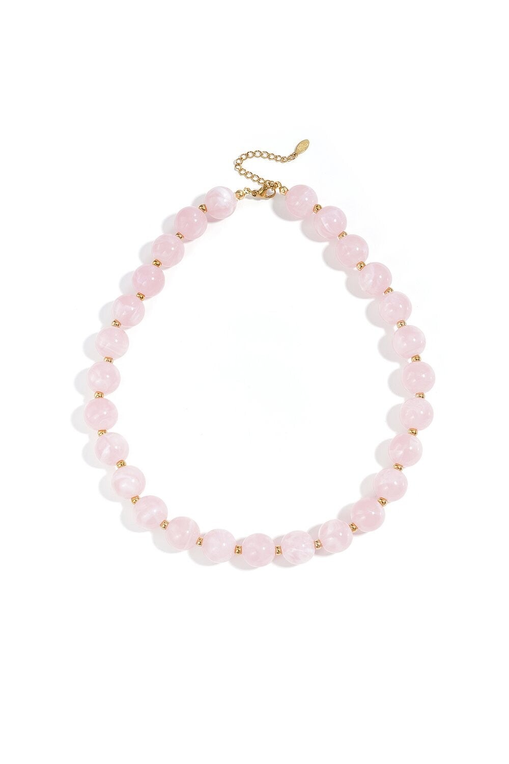 Gold Beads Pink K-97