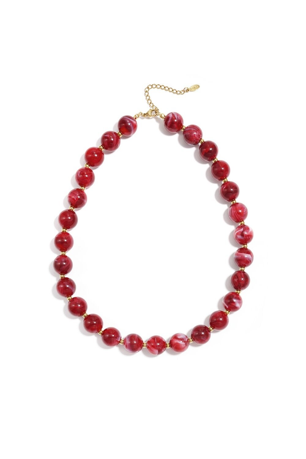 Gold Beads Crimson K-98