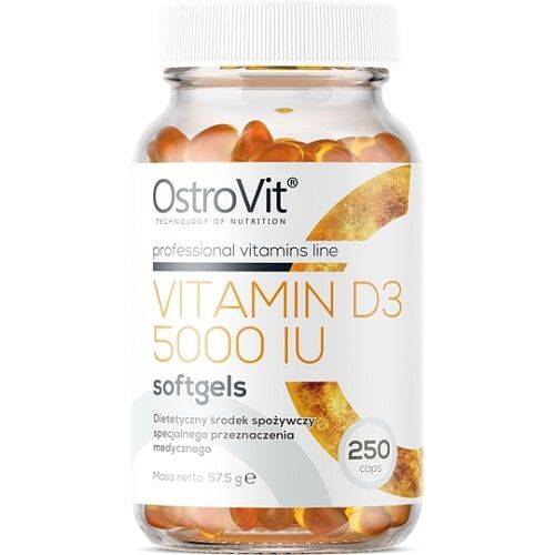 OstroVit Vitamin D3 5000iu 250 softgels