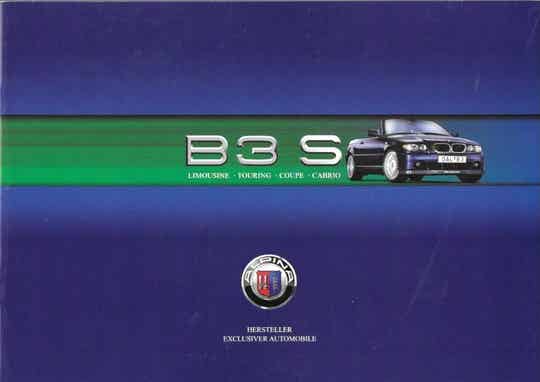 Alpina - 2003/D - B3 S Limousine Touring Coupé Cabrio