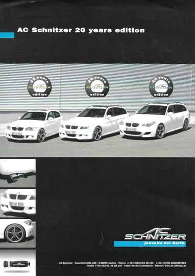 AC Schnitzer BMW - 2007/D - 20 years edition ACS1, ACS3, ACS5