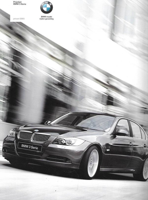 BMW 3 E90 - 2005/NL - Prijslijst BMW 3 Serie - januari 2005