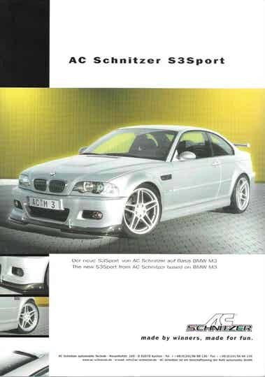 AC Schnitzer BMW 3 E46 S3 Sport