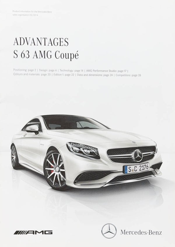 Mercedes-Benz S 63 AMG Coupé (C217) Advantages - 2014/EN - EIGEN VERZAMELING. VERKOOP OP AANVRAAG.