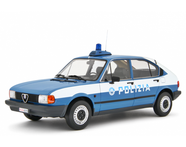 Alfa Romeo Alfasud 1.3 4 Porte 1980 Polizia - 1/18 Laudoracing LM198PO