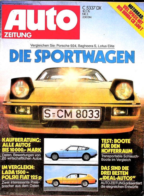 Auto Zeitung - 1976 Nr. 5 - Porsche, Lotus, Matra, Lada