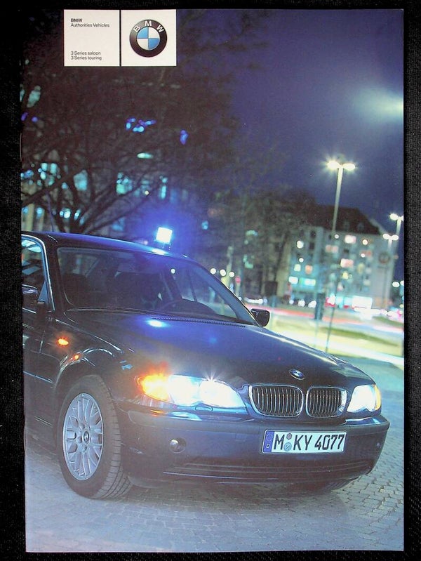 BMW 3 E46 - 2002/EN - BMW Authorities Vehicles. 3 Series saloon. 3 Series touring