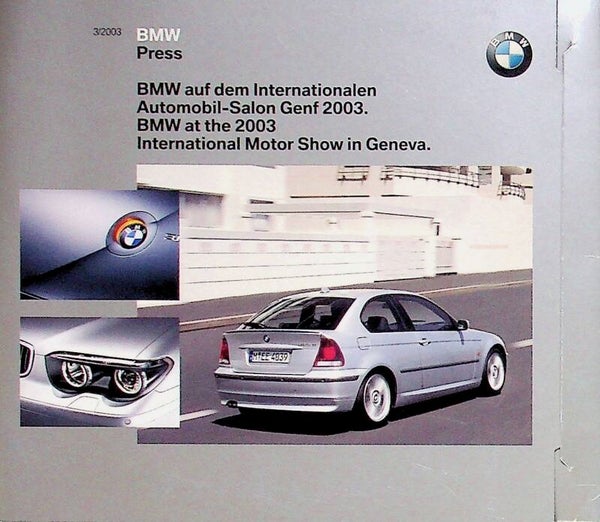 BMW Press - International Motor Show Geneva 2003 - CD