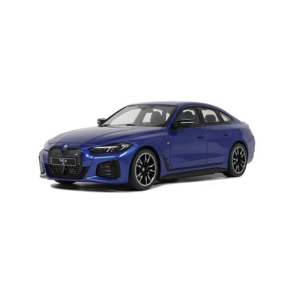 BMW i4 M50 Frozen Portimao Blue Metallic Individual C31 2021 - 1/18 Ottomobile OT453 -EIGEN AUTO. NIET TE KOOP.