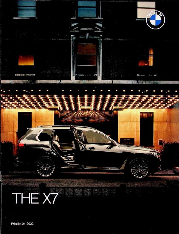 BMW X7 - 2022/B - Prijslijst 04-2022