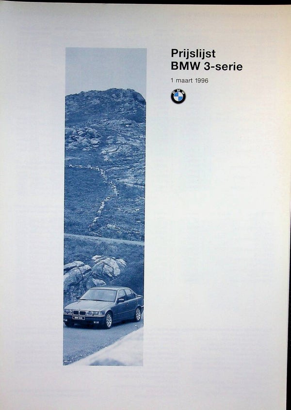 BMW 3 E36 - 1996/NL - Prijslijst BMW 3-Serie - 1 maart 1996