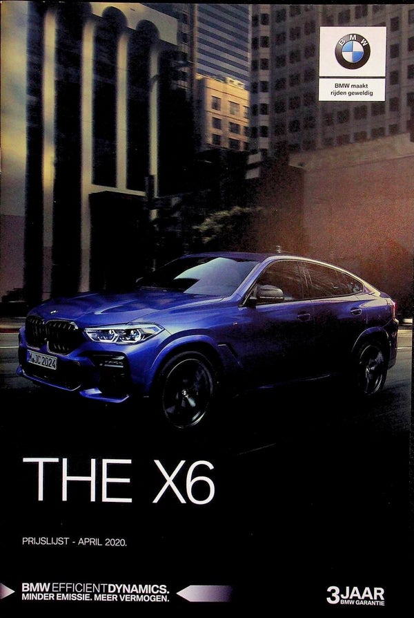 BMW X6 G06 - 2020/NL - THE X6 - Prijslijst - April 2020