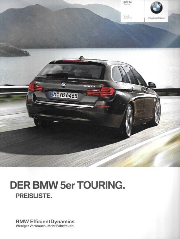 BMW 5 F11 - 2014/D - Der BMW 5er Touring. Preisliste Juli 2014