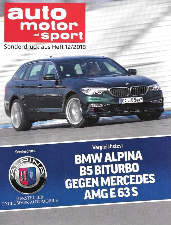 Alpina - 2018/D - B5 Biturbo vs Mercedes AMG E63 S auto motor und sport Vergleichstest