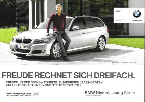 BMW 3 E90  -/D - 3er Touring - Freude rechnet sich dreifach