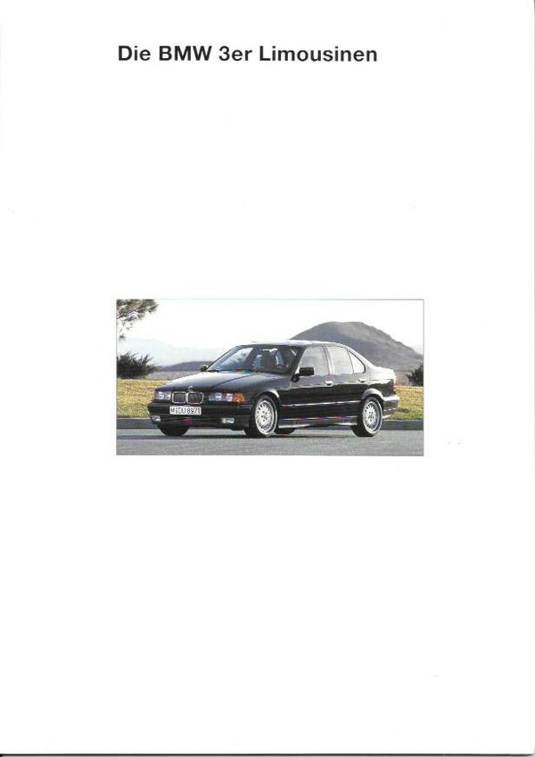 BMW 3 E36 - 1993/D - Die BMW 3er Limousinen