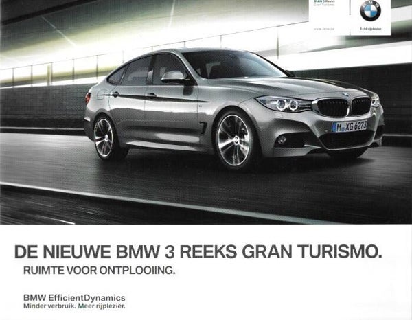 BMW 3 F34 - 2013/B - De nieuwe BMW 3 reeks Gran Turismo.