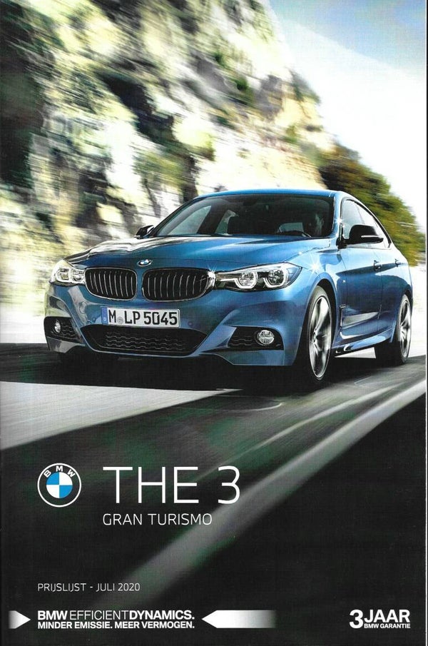 BMW 3 F34 - 2020/NL - Gran Turismo Prijslijst juli 2020