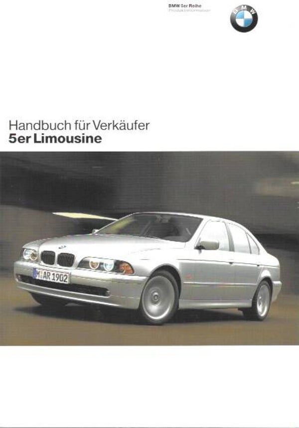BMW 5 E39 - 2001/D - Handbuch für Verkäufer