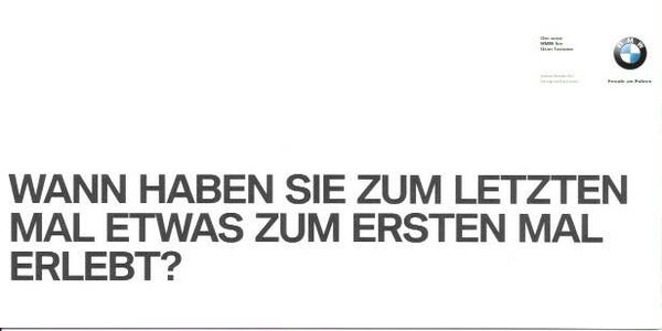 BMW 5 F07 - 2008/D - Wann haben Sie zum letzten mal...